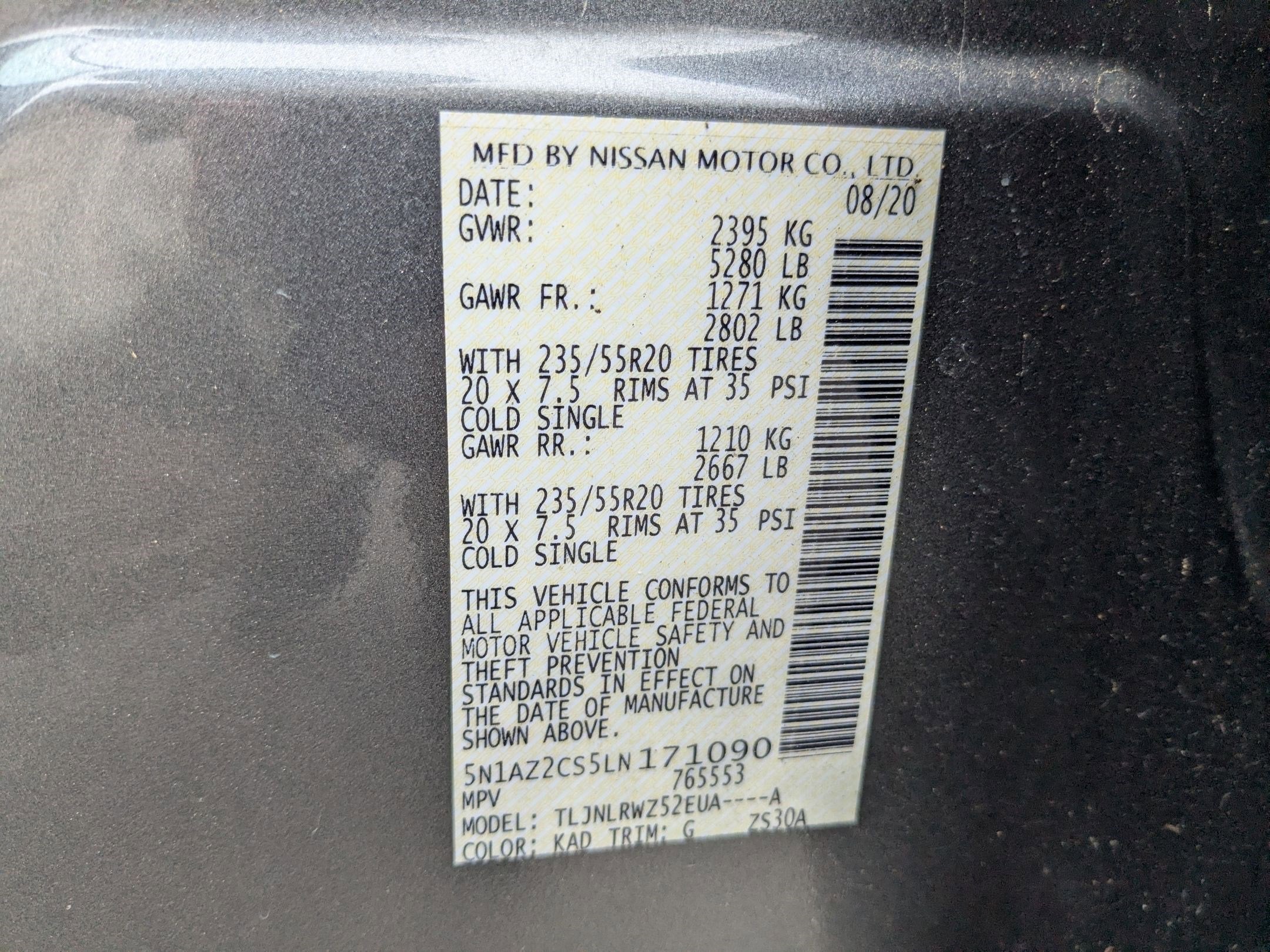 2020 Nissan Murano SL Intelligent AWD