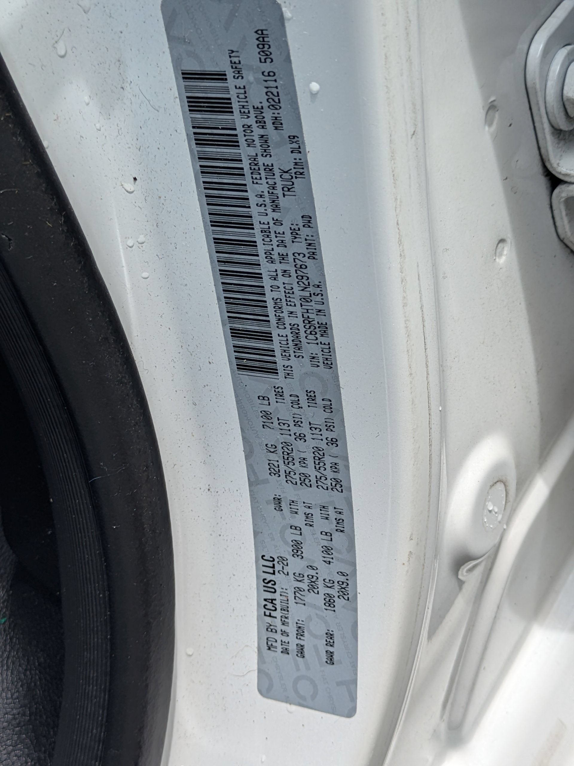 2020 RAM 1500 Limited