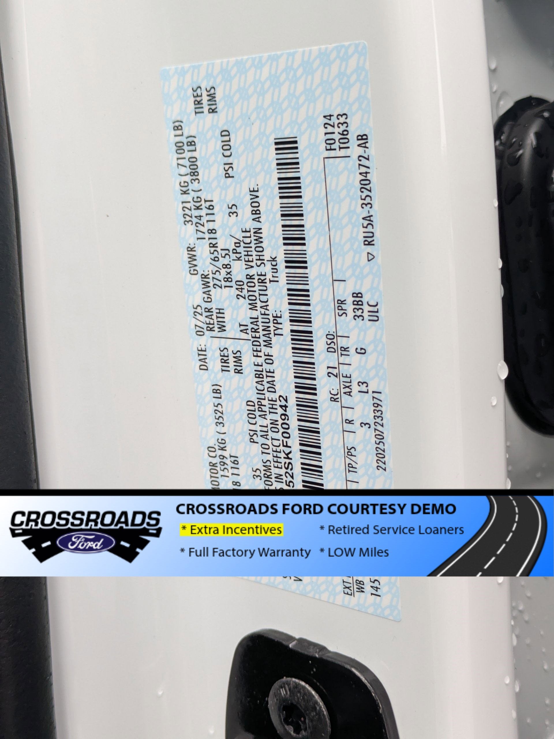 2025 Ford F-150 Lariat - Crossroads Courtesy Demo