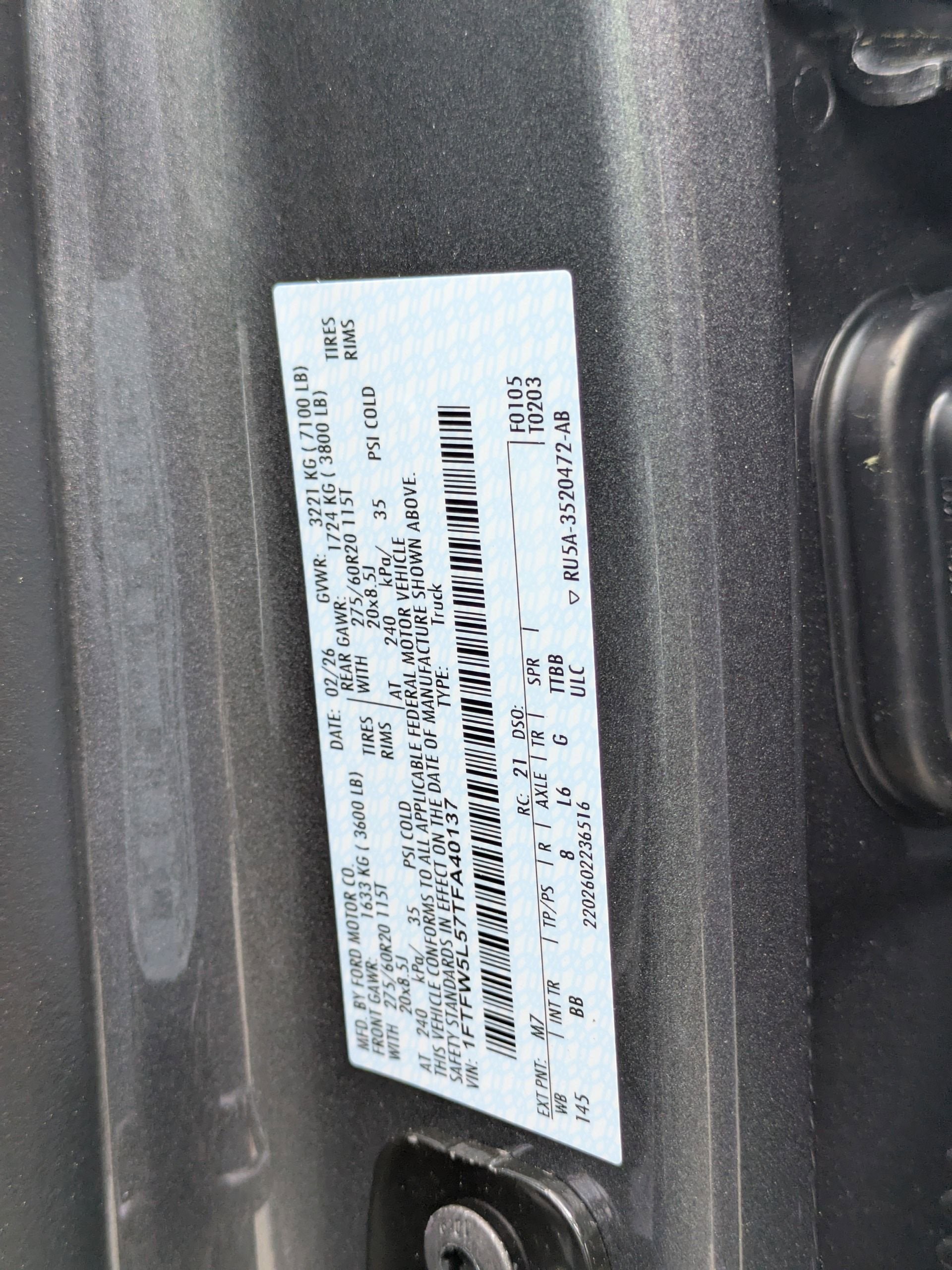 2026 Ford F-150 LARIAT