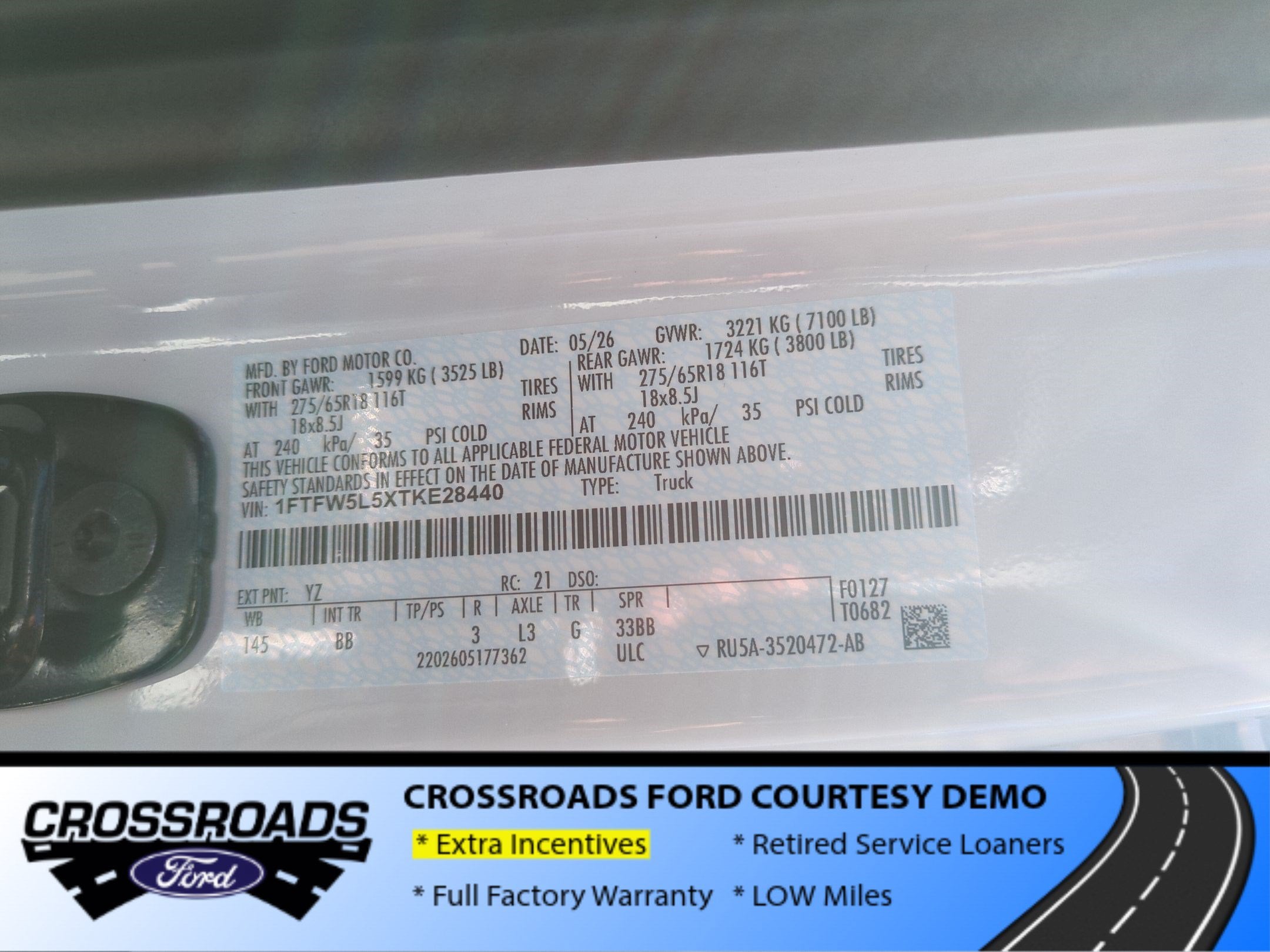 2026 Ford F-150 Lariat - Crossroads Courtesy Demo