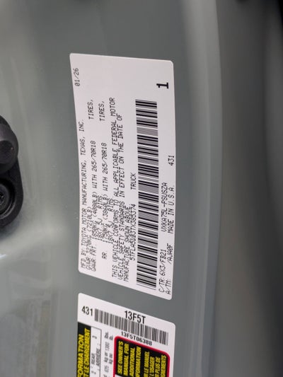 2026 Toyota Tundra 4WD SR5