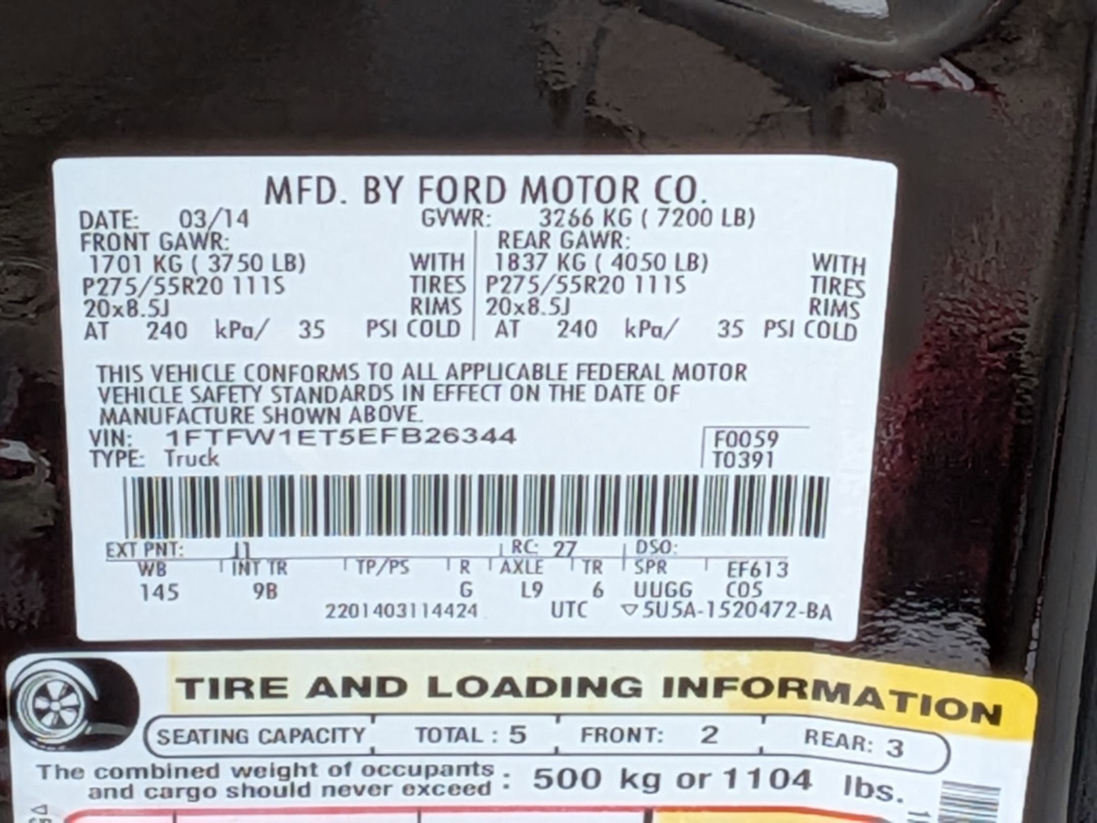 2014 Ford F-150 Platinum