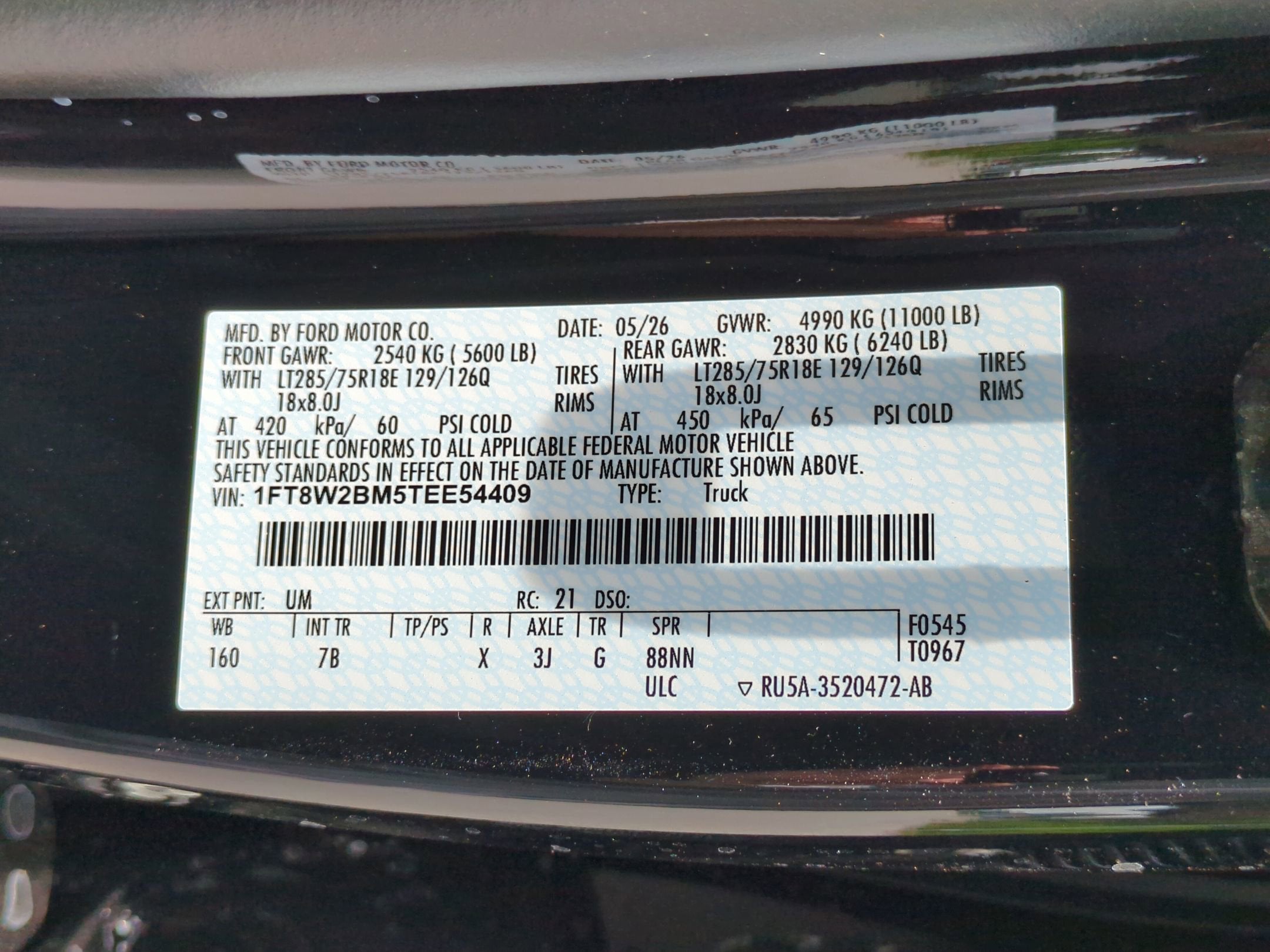 2026 Ford Super Duty F-250 SRW Platinum Tremor