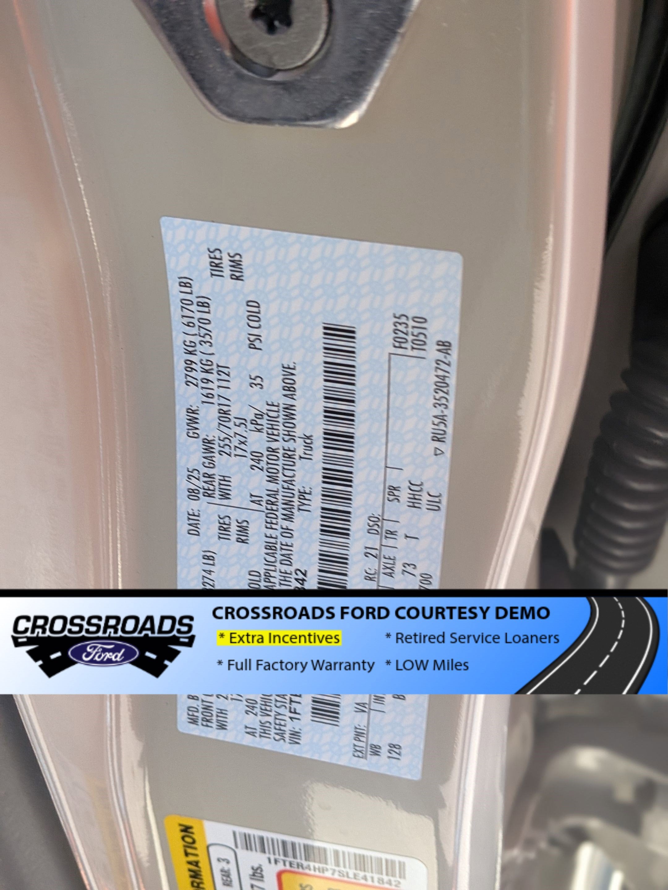 2025 Ford Ranger XLT - Crossroads Courtesy Demo