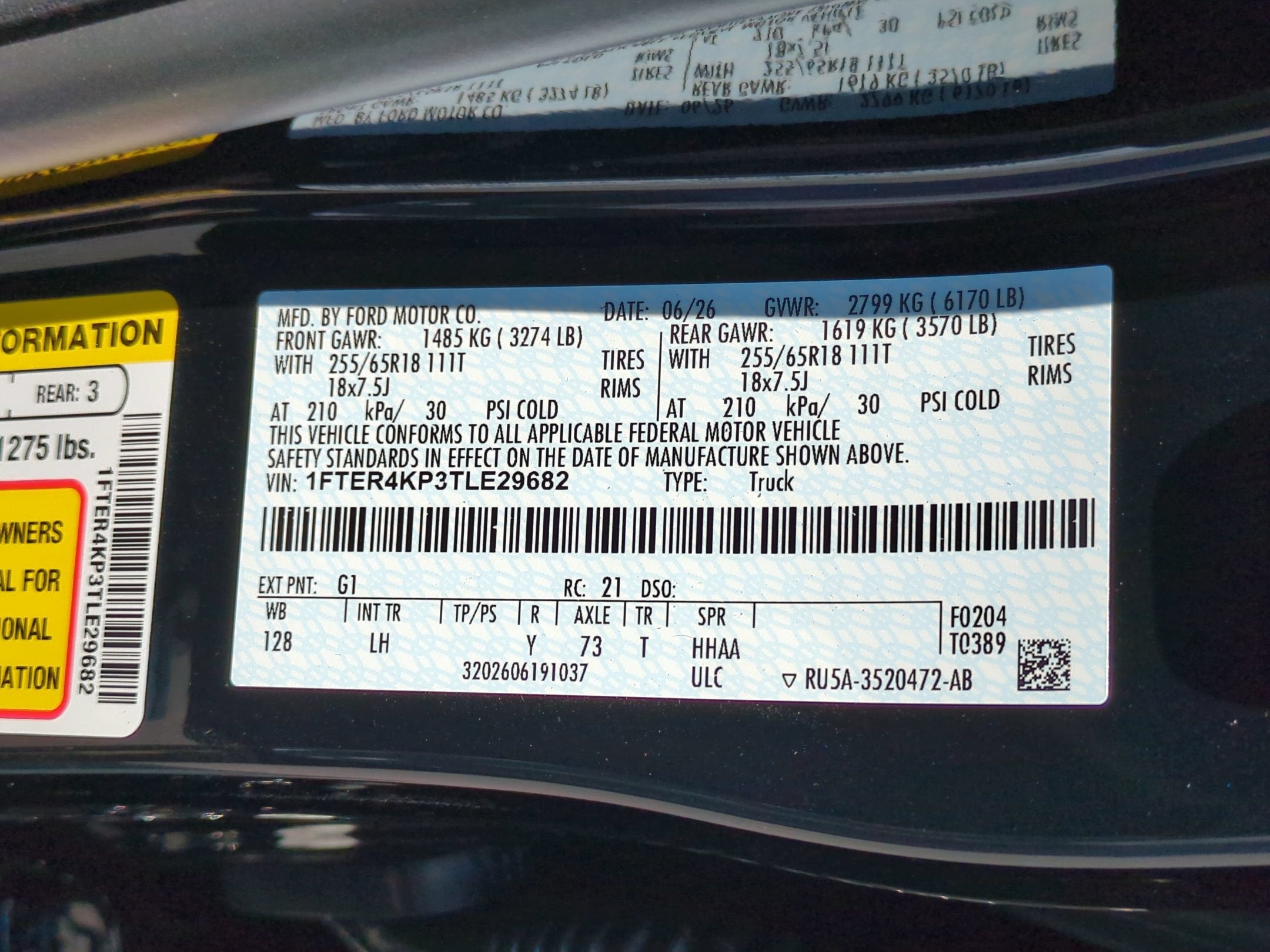 2026 Ford Ranger LARIAT