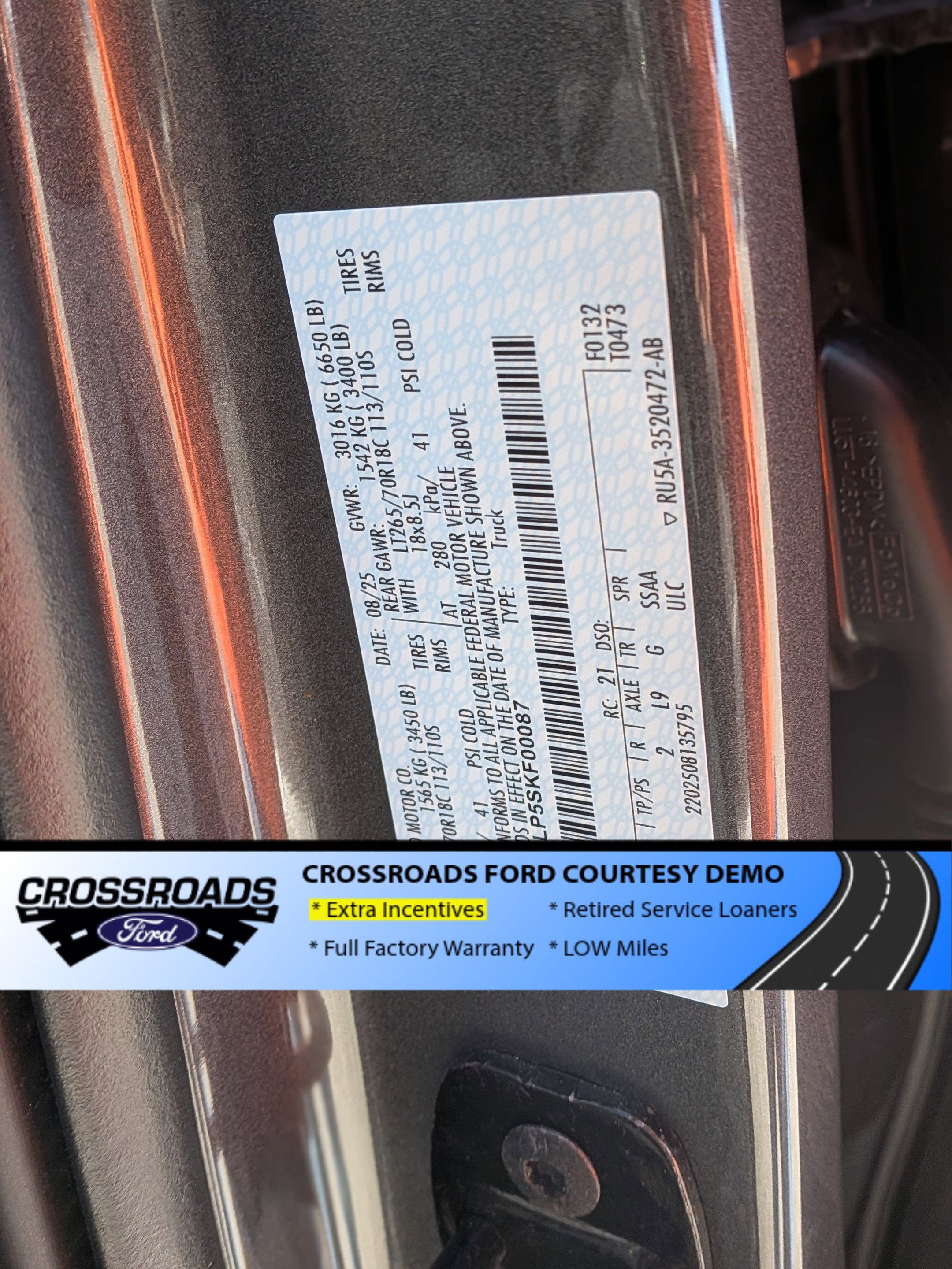 2025 Ford F-150 STX - Crossroads Courtesy Demo