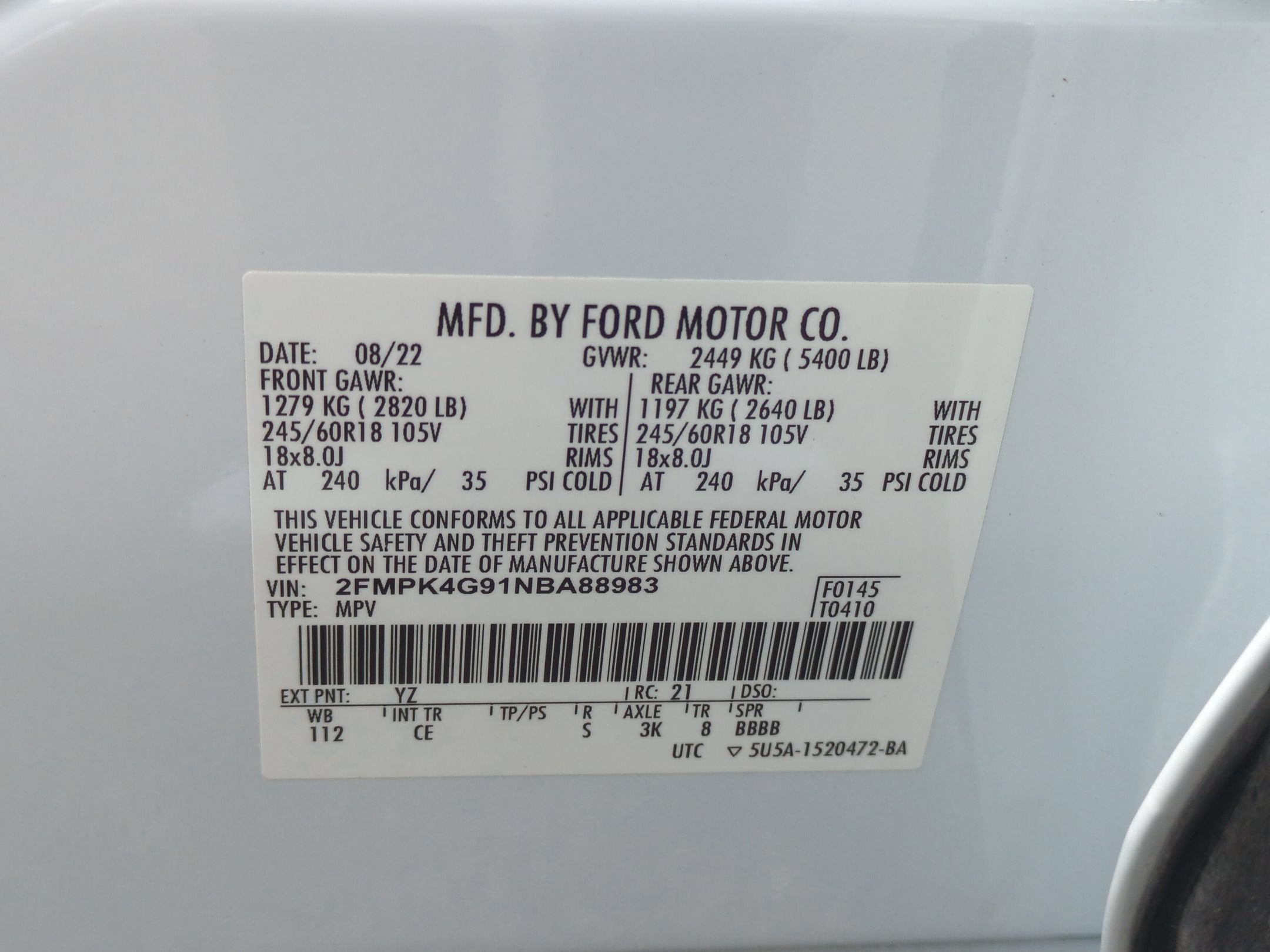 2022 Ford Edge SE