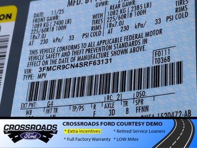 2025 Ford Bronco Sport Outer Banks - Crossroads Courtesy Demo