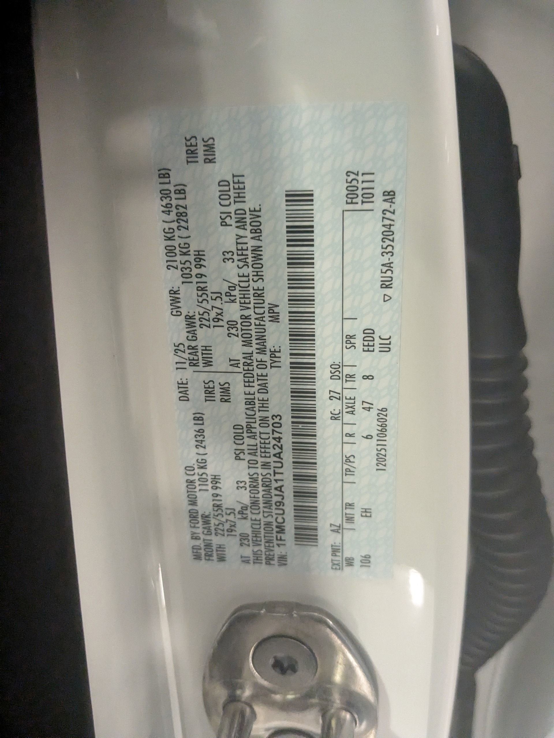 2026 Ford Escape Platinum