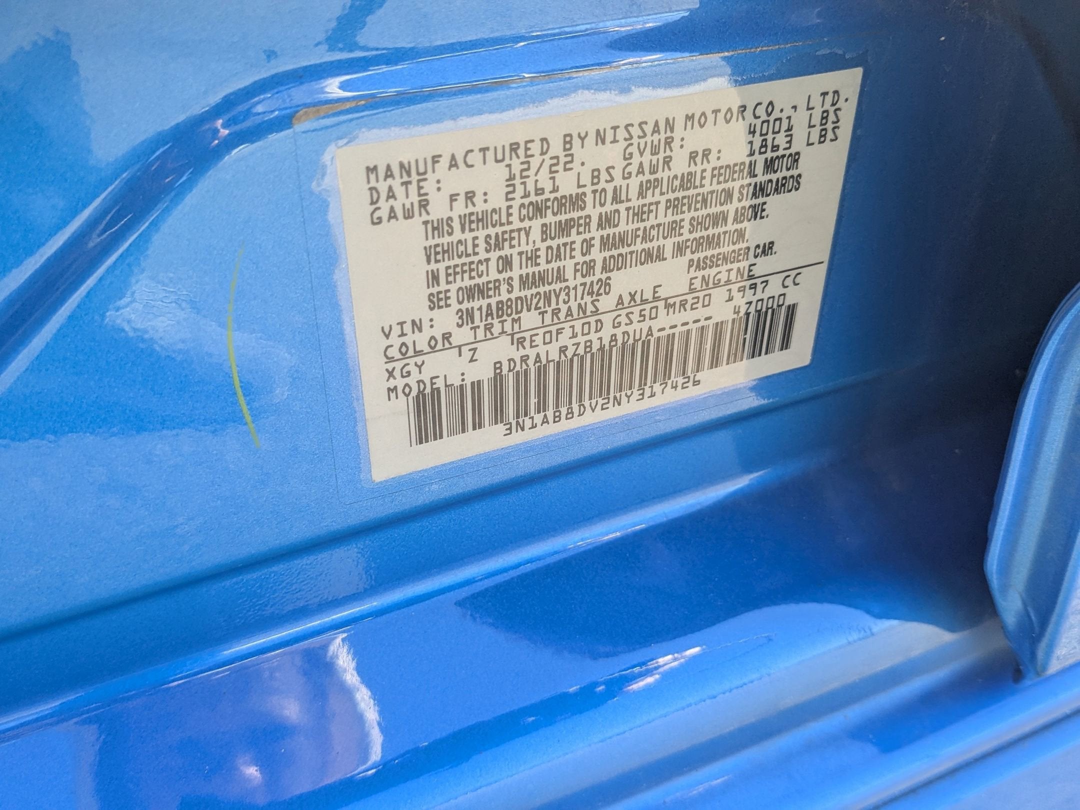 2022 Nissan Sentra SR