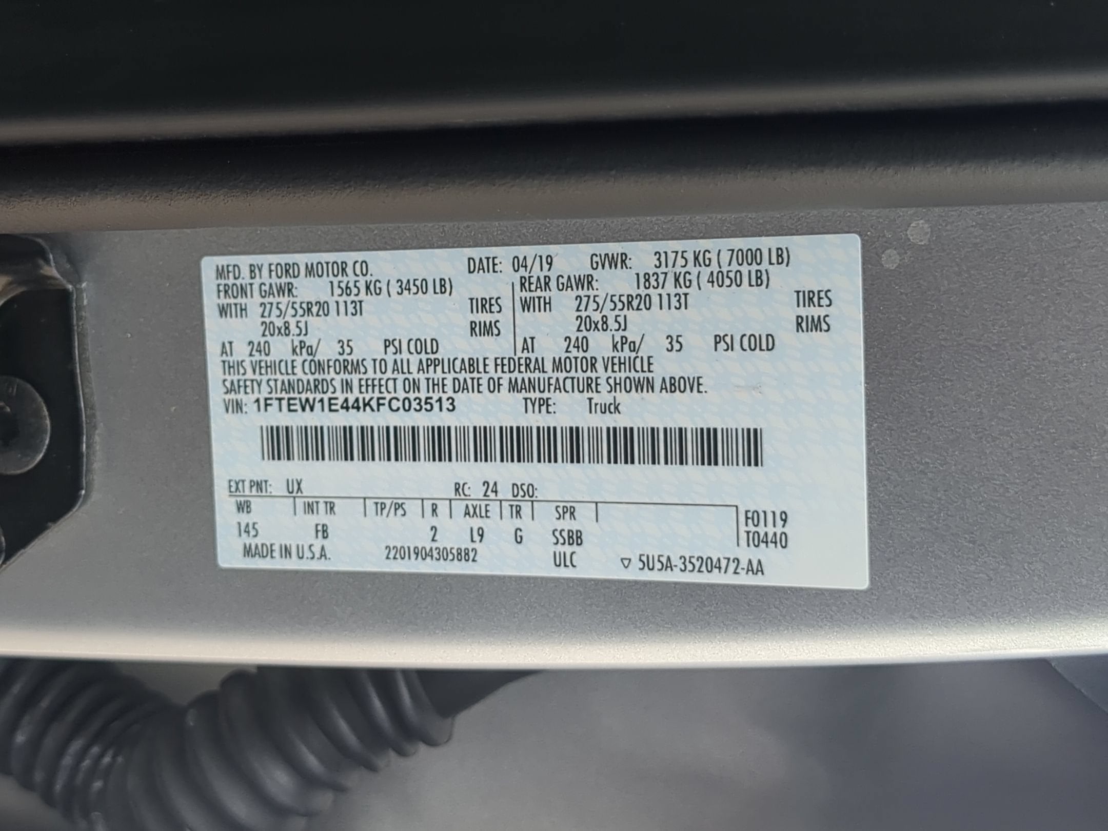 2019 Ford F-150 XLT