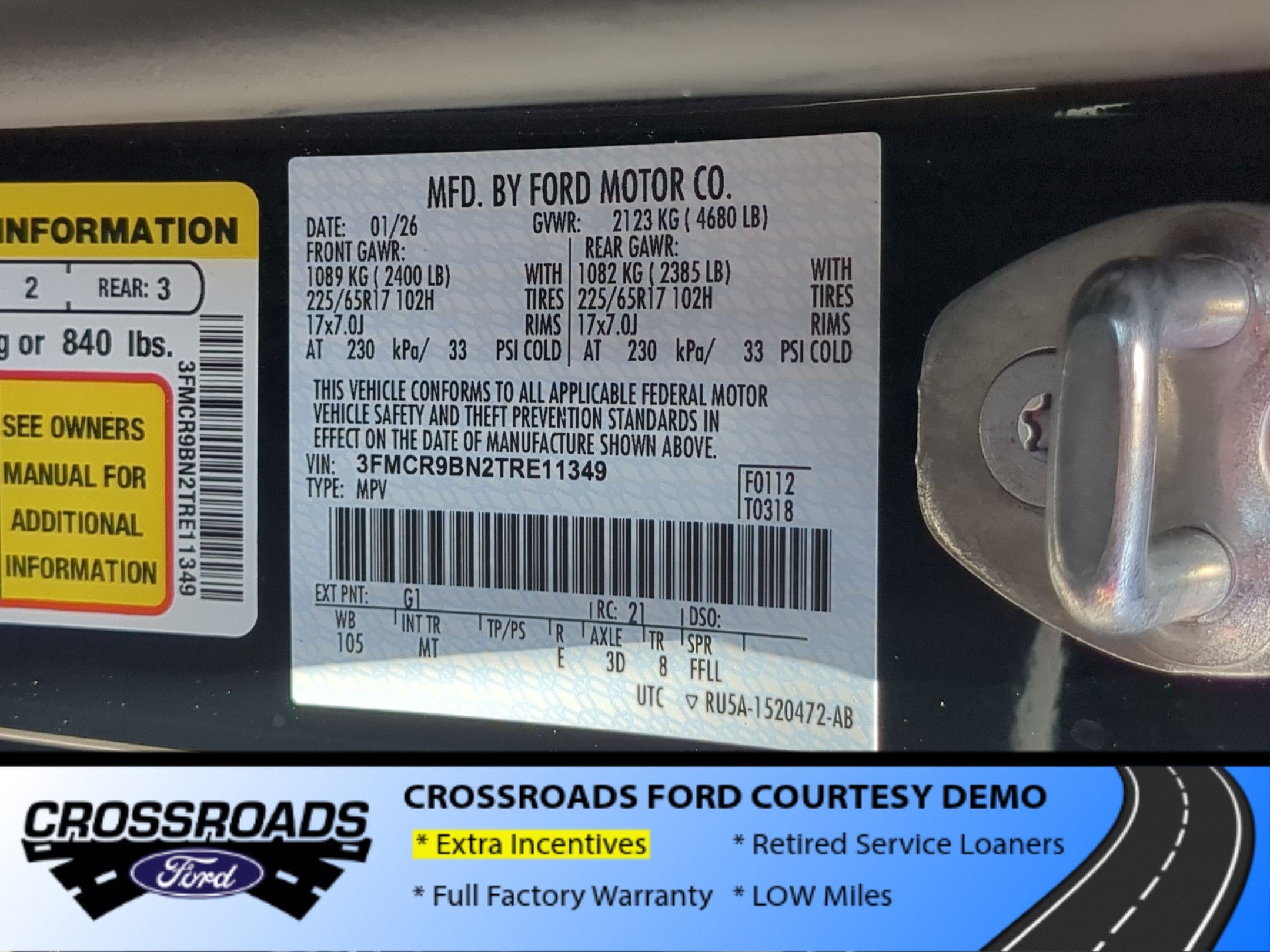 2026 Ford Bronco Sport Big Bend - Crossroads Courtesy Demo
