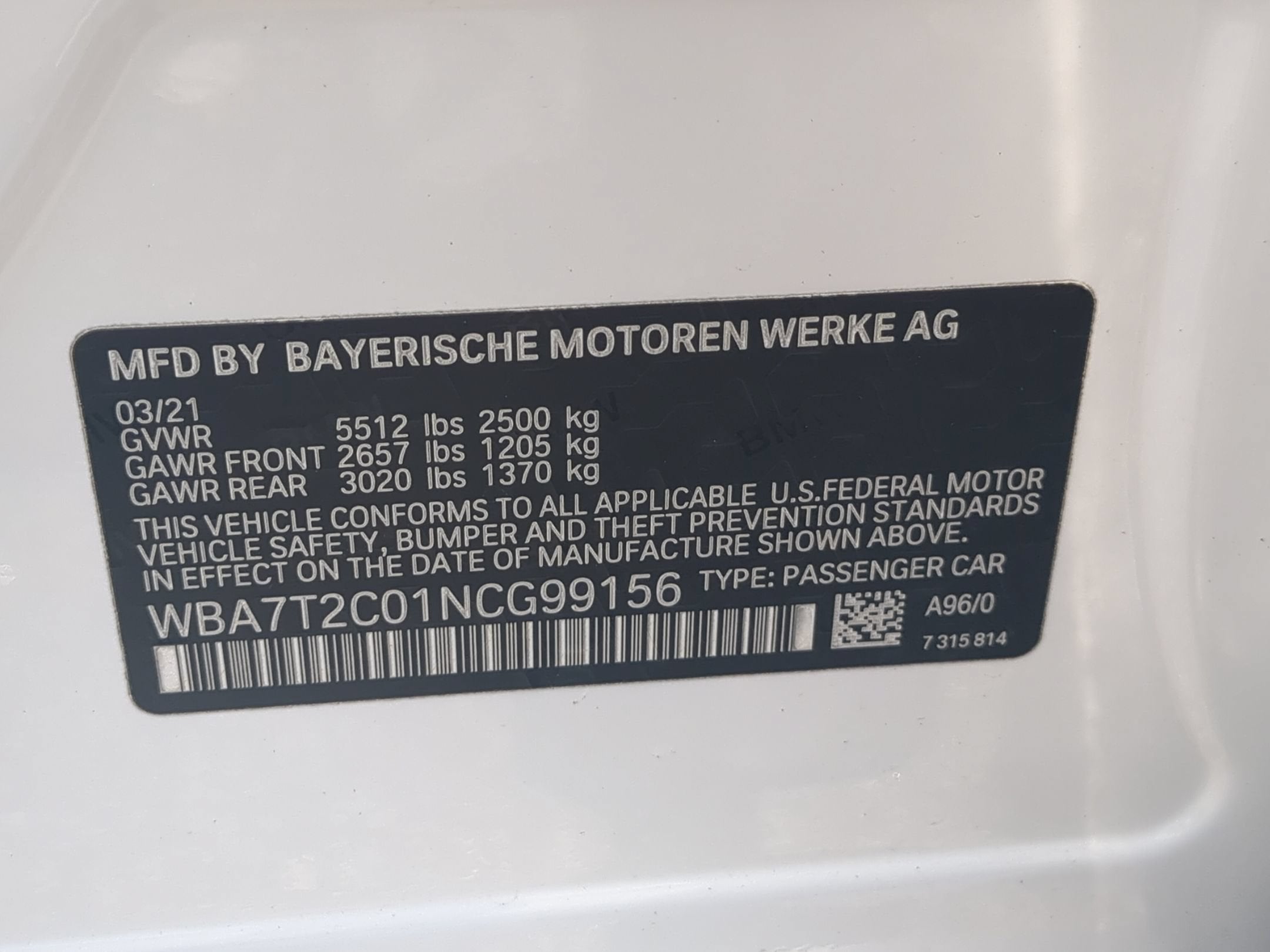 2022 BMW 7 Series 740i