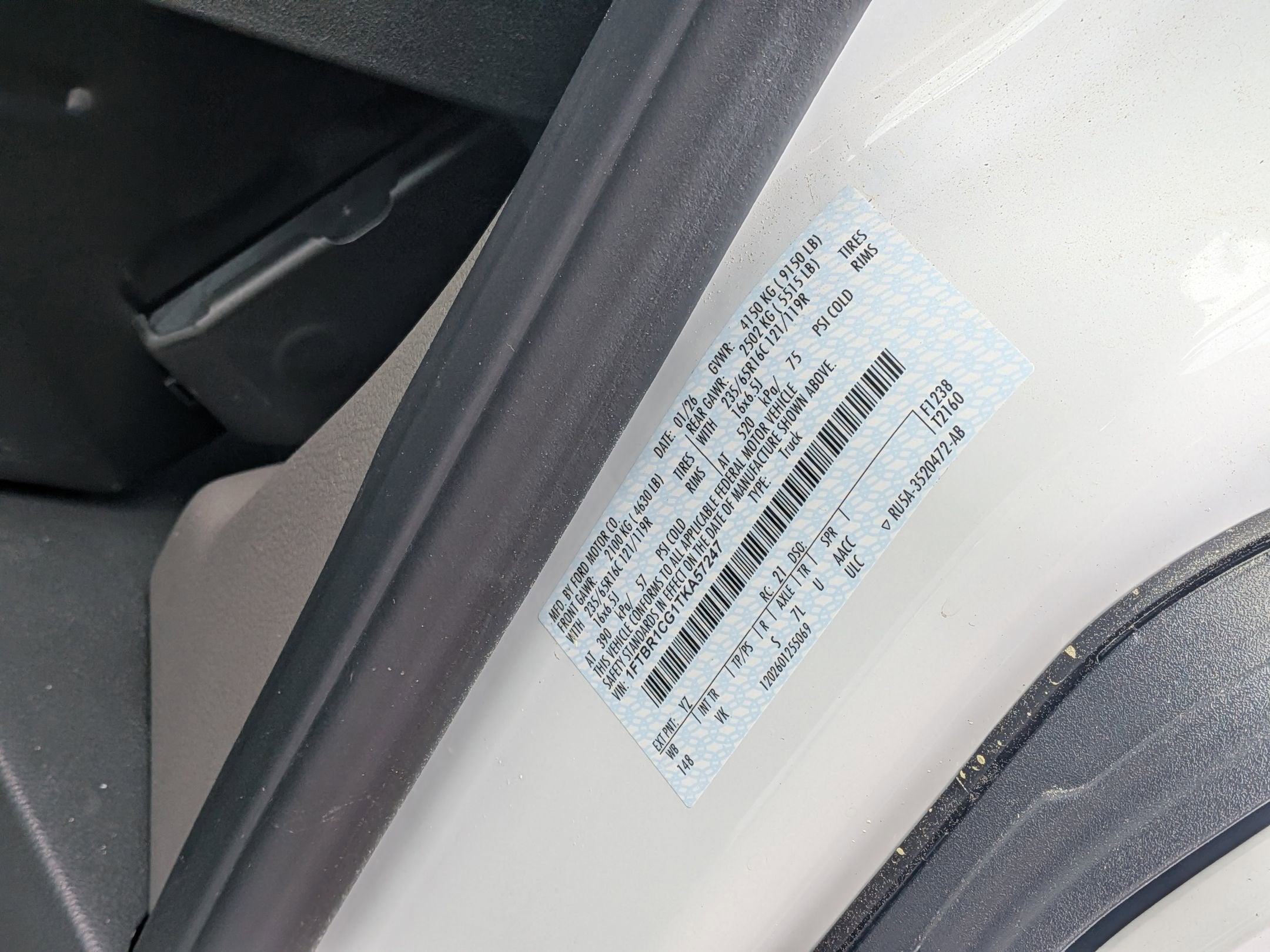 2026 Ford Transit Cargo Van Base