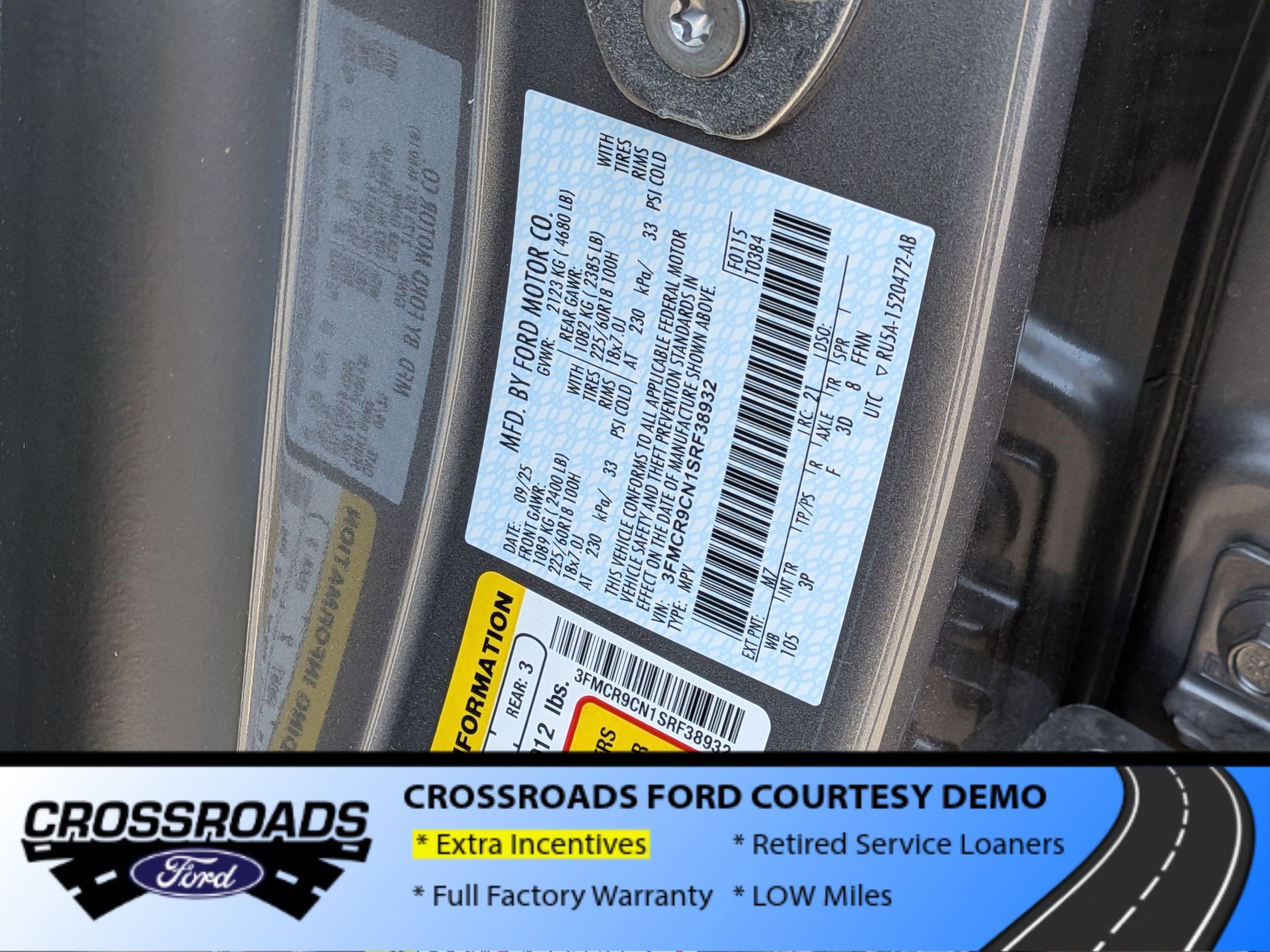 2025 Ford Bronco Sport Outer Banks - Crossroads Courtesy Demo