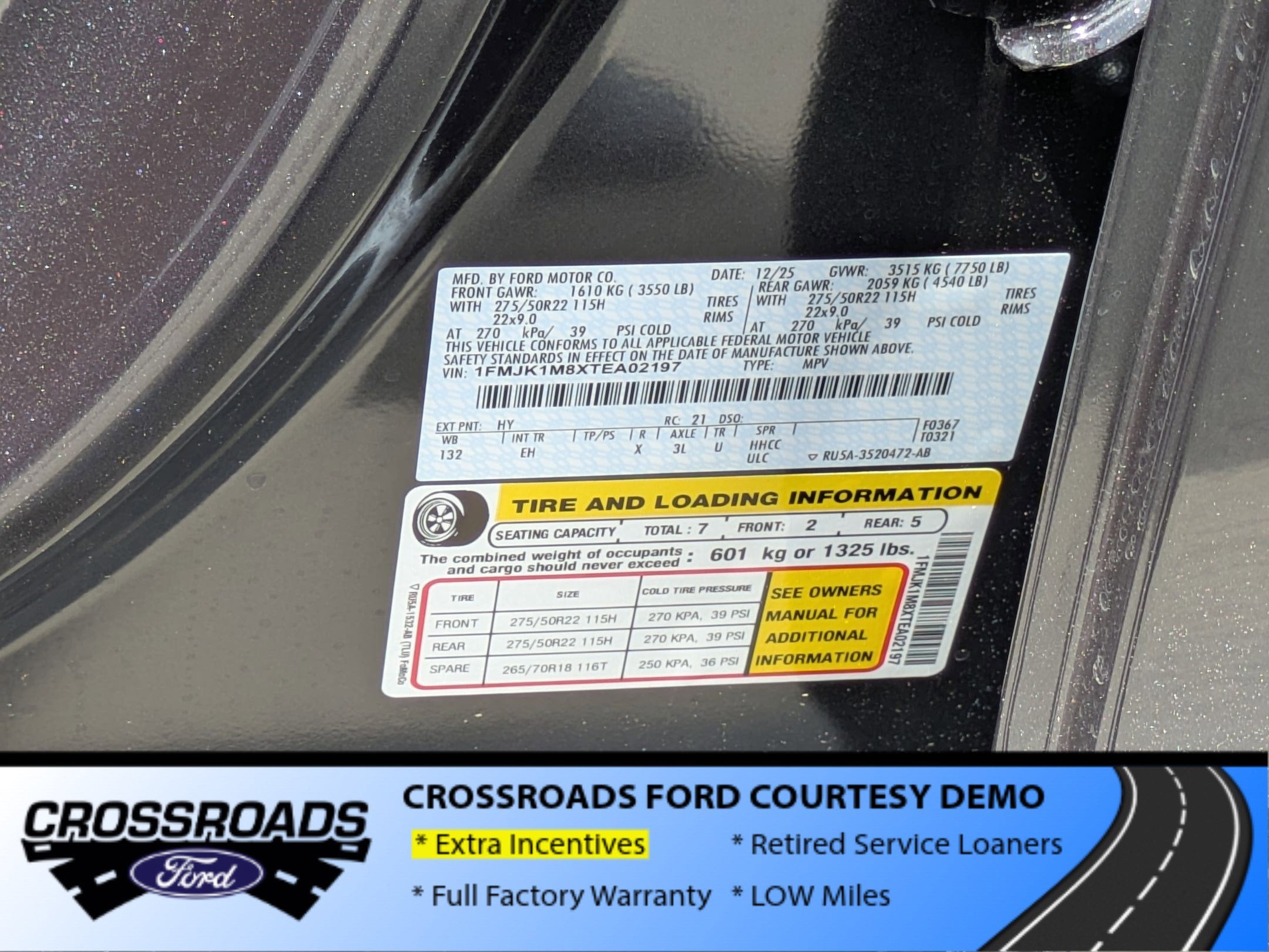 2026 Ford Expedition Max Platinum - Crossroads Courtesy Demo