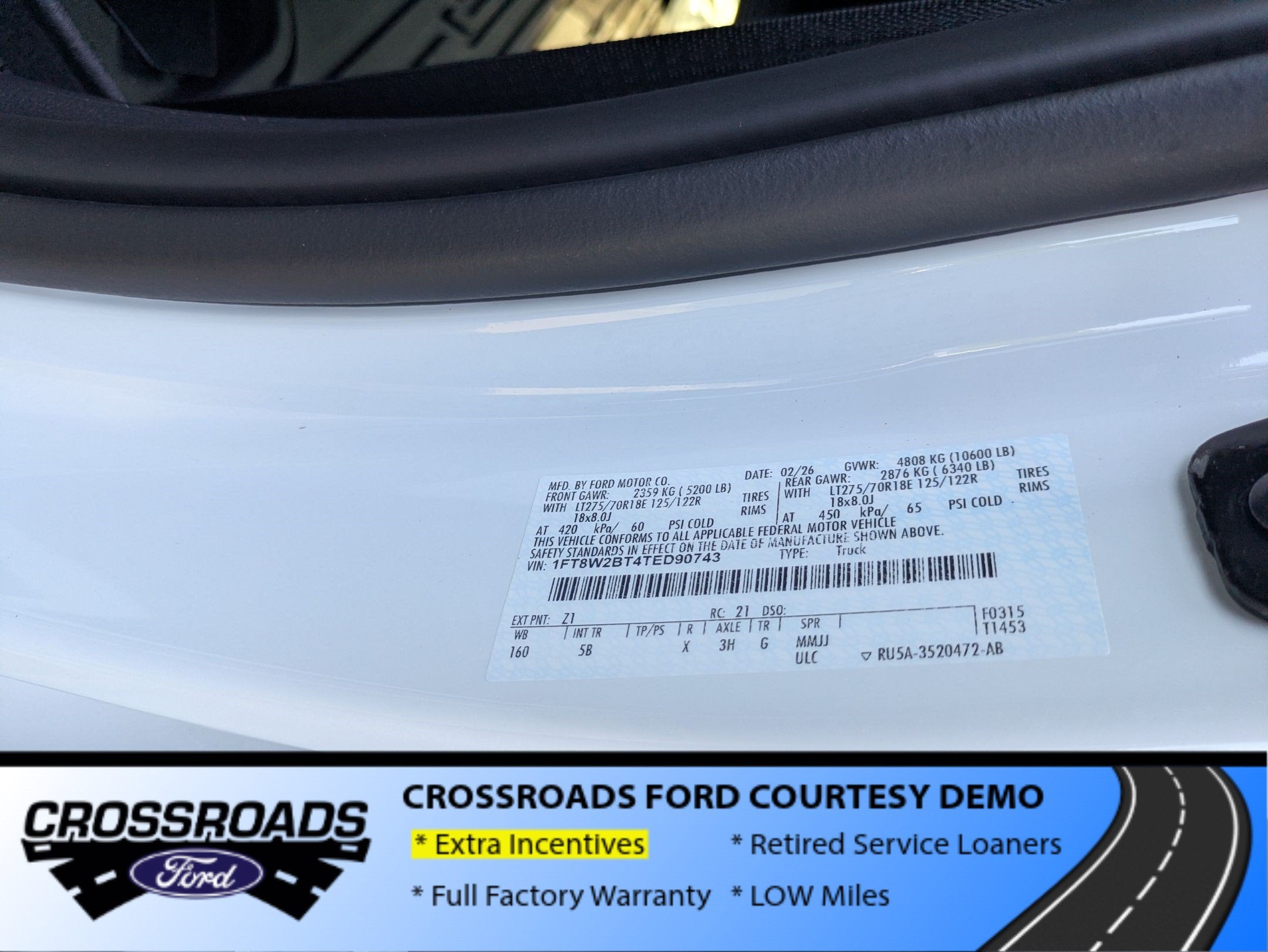2026 Ford Super Duty F-250 SRW LARIAT - Crossroads Courtesy Demo