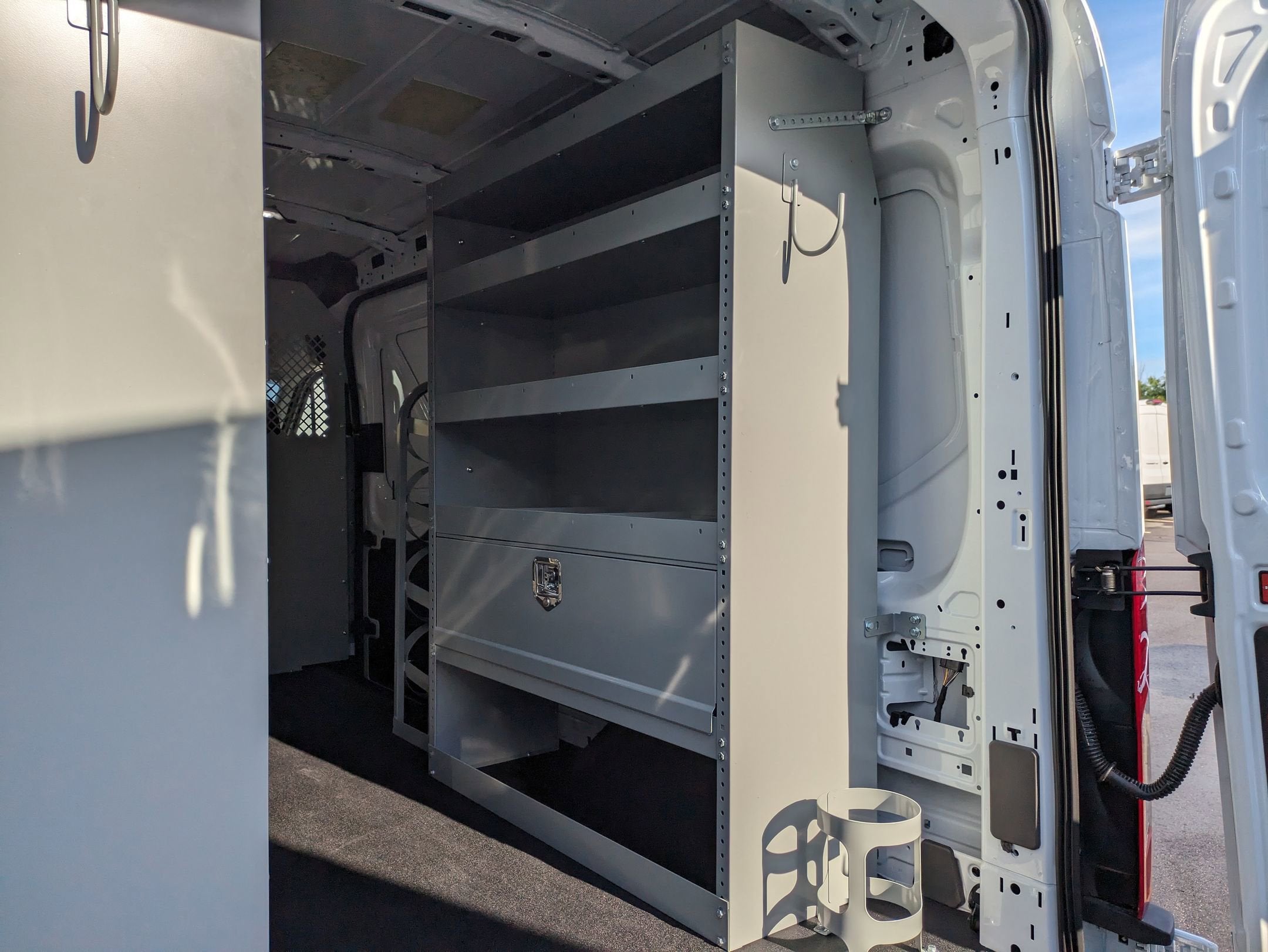 2025 Ford Transit Cargo Van T-250 RACKS AND BINS
