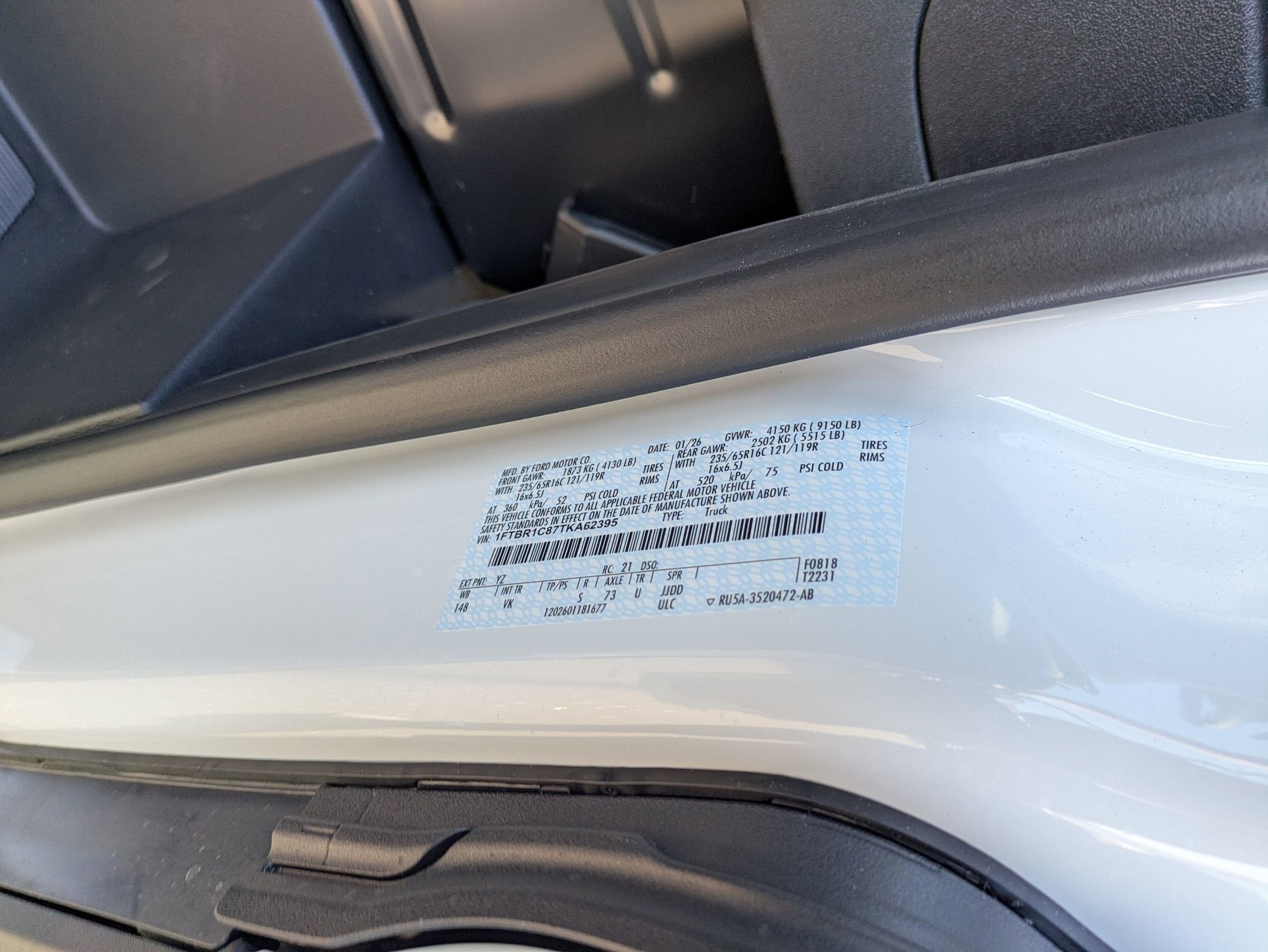 2026 Ford Transit Cargo Van Base