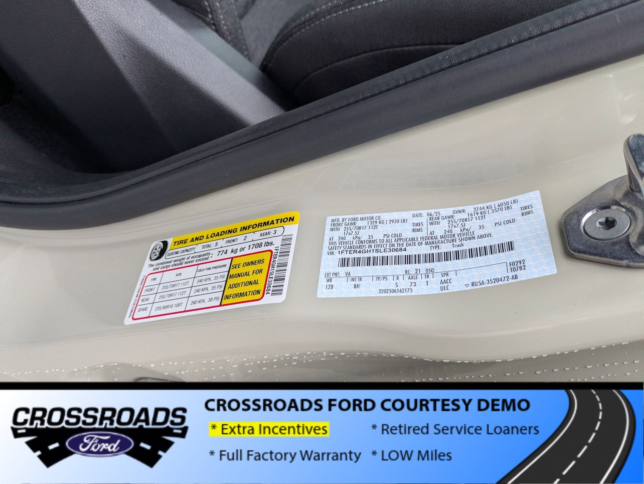 2025 Ford Ranger XLT - Crossroads Courtesy Demo