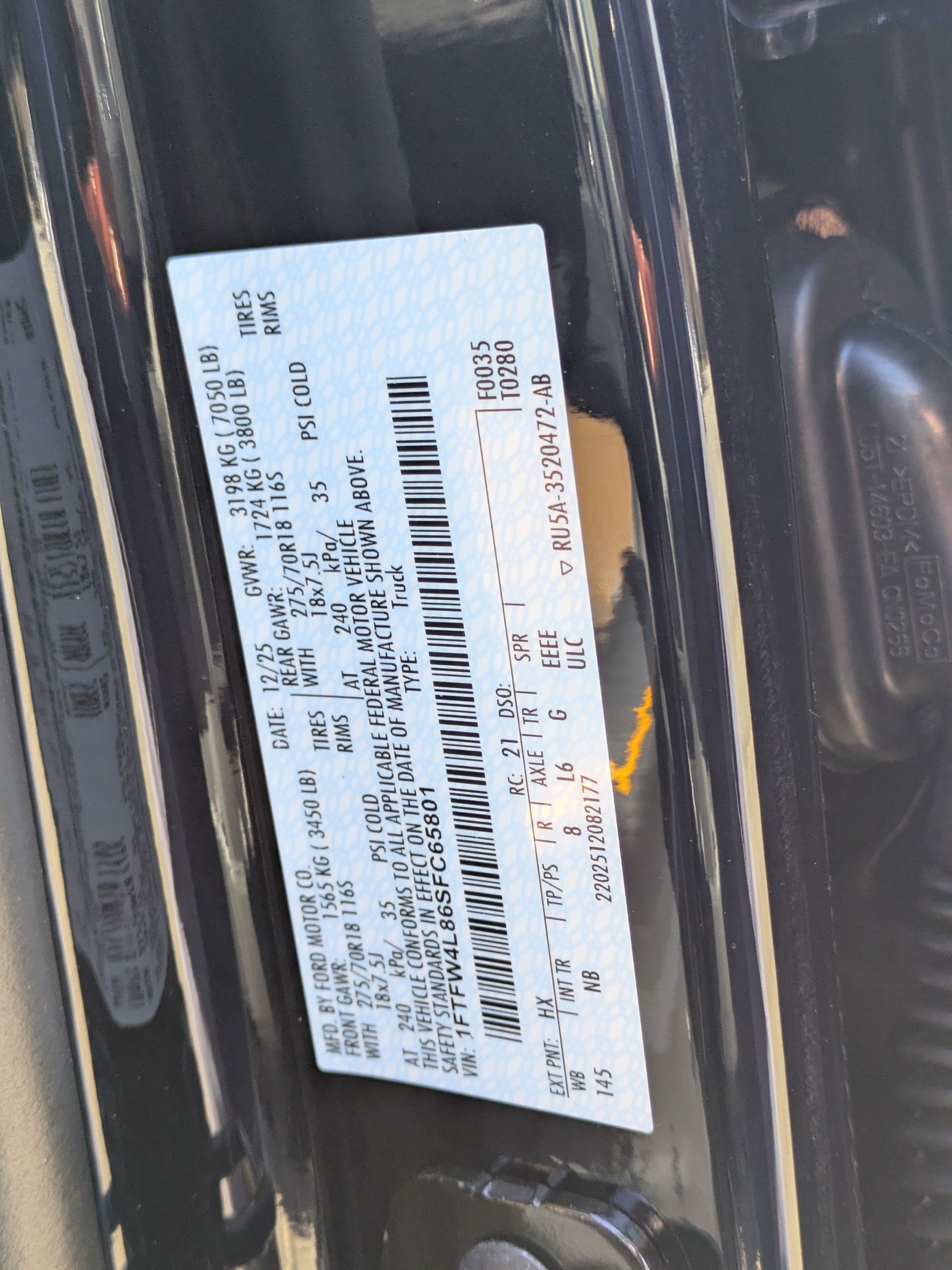 2025 Ford F-150 Tremor