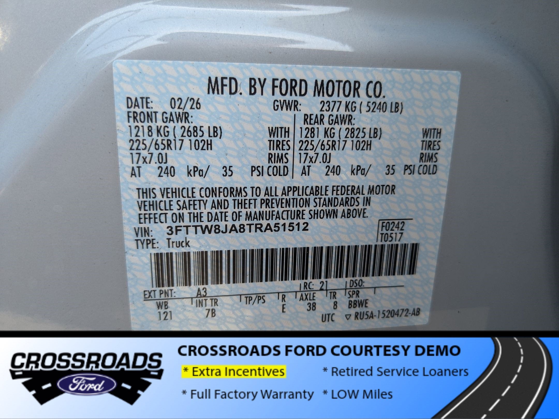 2026 Ford Maverick XLT - Crossroads Courtesy Demo