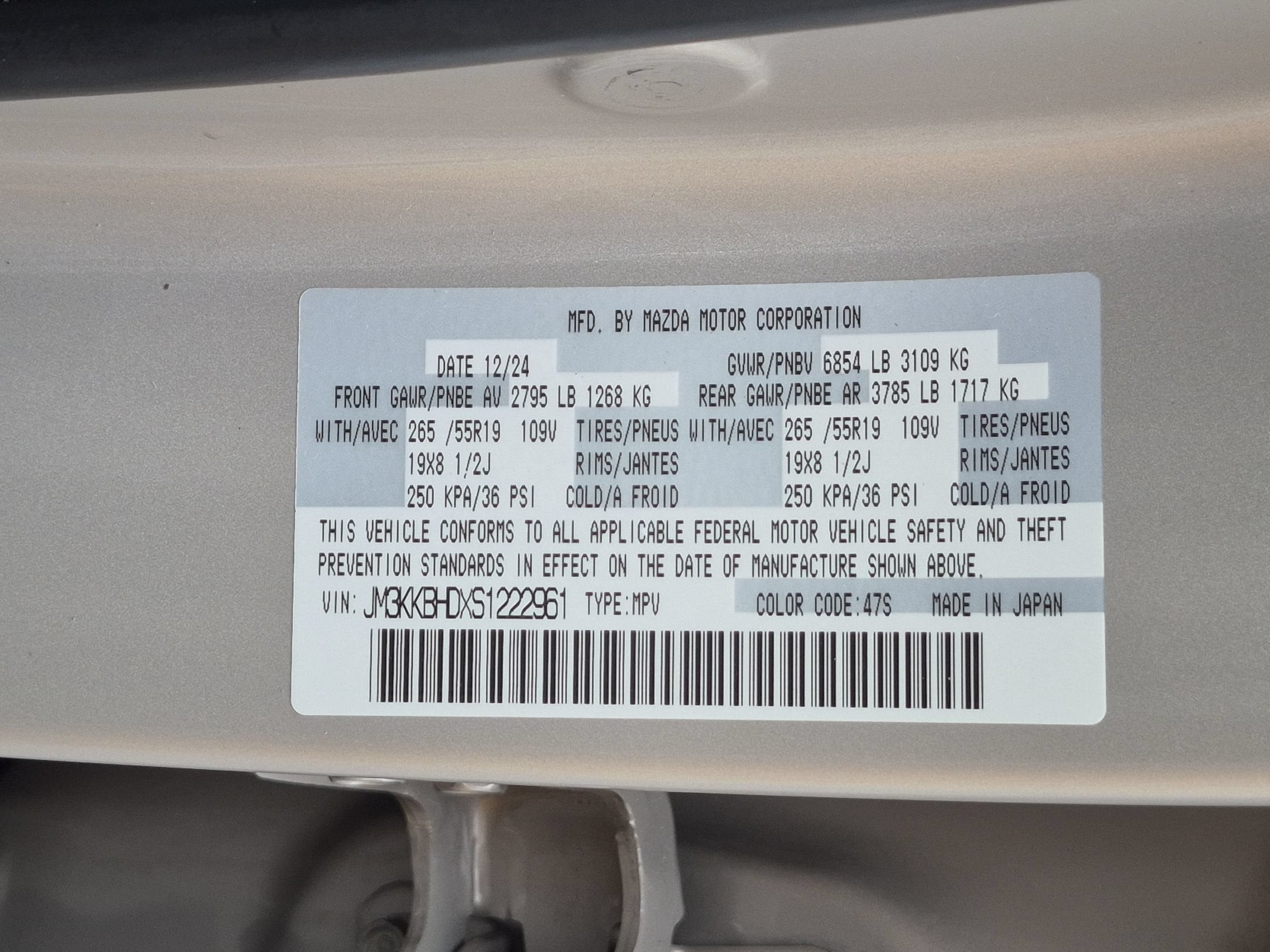 2025 Mazda Mazda CX-90 Preferred Package